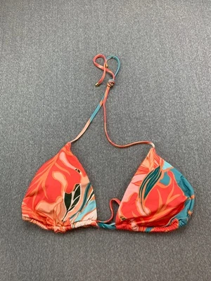 Lindo Traje de Baño Bikini Triángulo Vitamina A Top XXL Coral Floral Naranja Foto 1 de 4