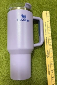 Stanley Travel Tumbler Water Bottle Quencher 40 oz Lavender Handle - Picture 1 of 6