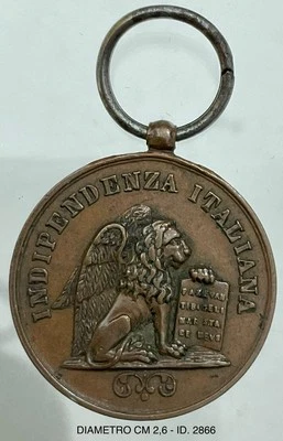 VENEZIA VESSILLO DI VITTORIA 1848 MEDAGLIA INDIPENDENZA ITALIANA RISORGIMENTO - Immagine 1 di 4