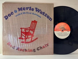 Bluegrass LP DOC & MERLE WATSON Red Rocking Chair Flying Fish 1981 VG+ Shrink - Picture 1 of 2
