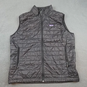 Chaleco Patagonia Nano Puff Para Hombres 2XL Negro Primaloft Acolchado Aislado Cremallera Completa - Imagen 1 de 12