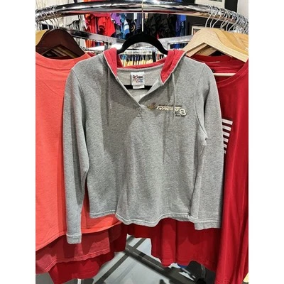 Vintage 90s Chase Authentics Budweiser Racing V Neck Hooded Sweatshirt Size M - Imagem 1 de 4