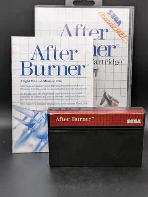 After Burner (Sega Master System SMS, 1988) CIB Complete /w Manual Tested - Image 1 of 4