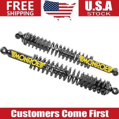 For Dodge W100 D100 D200 W200 Pack of 2 Rear Monroe Load Adjusting Shocks Pair - Image 1 of 2