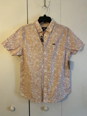 O’Neil Boys Button Up Shirt Short Sleeve XL Pink White Floral Cotton Casual NEW - Image 1 of 4