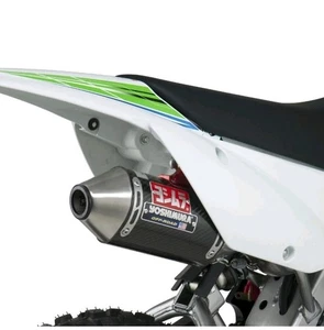 Yoshimura RS-2 Full Exhaust System Carbon Muffler KAWASAKI KLX110 2002-2016 New - Foto 1 di 8