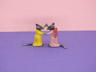 FRITZ BERMANN WEIN C1950 VIENNA MINIATURE COLD PAINTED BRONZE MICE DANCING - Image 1 of 4