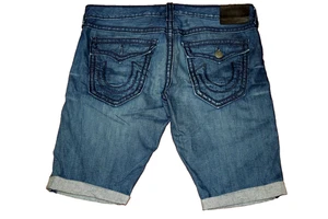 True Religion - "RICKY" Relaxed Straight Blue Jeans Denim Shorts Herren Gr. 40 - USA - Bild 1 von 7