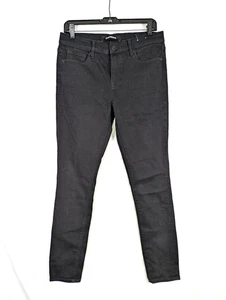 Express Womens Skinny Legging Mid Rise Jeans Size 8 Black - Picture 1 of 10