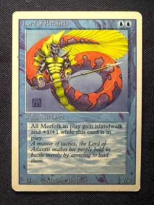 Lord of Atlantis - 1994 Magic the Gathering MTG Revised - Free Shipping! - Image 1 of 2