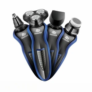 4 in 1 Men Electric Shaver with 3 Rotating Heads Rechargeable Shaver Razor Tool - Picture 1 of 15