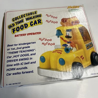 Camión de colección Dancing Hot Dog Metro Toy 1992 NUEVO SOLO LA MÚSICA REPRODUCE Foto 1 de 4