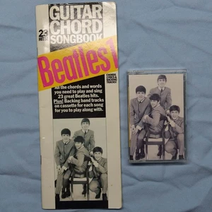 THE BEATLES GUITAR CHORD SONGBOOK and CASSETTE Complete 🟢MINT- / MINT-🟢 - Picture 1 of 24