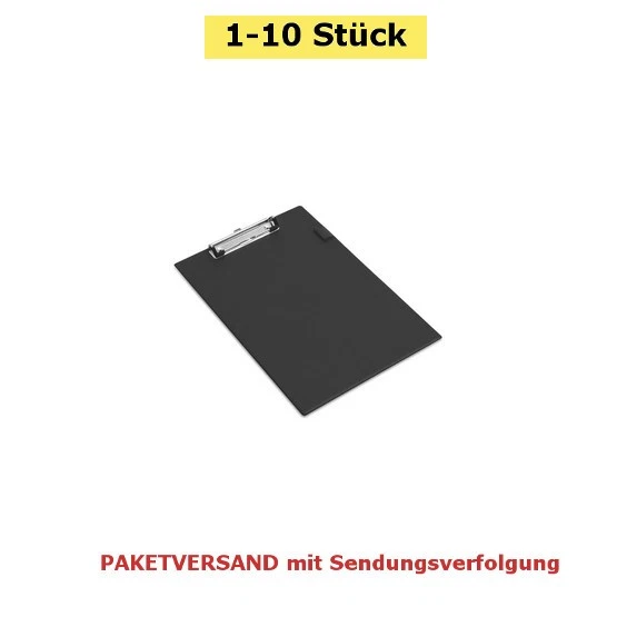 RAPESCO Klemmbrett Standard, DIN A4, mit Stifthalter, Karton + PVC, schwarz
