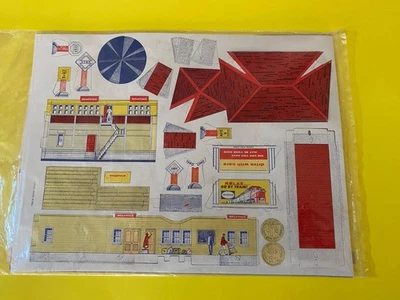 Vintage HO Model Power Cardboard Buildings Train Layout Set ^ - Image 1 of 3
