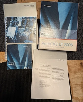 Autodesk/AutoCAD LT 2005 Software, 1 CD, Serial #, Open Box And Books - Image 1 of 4