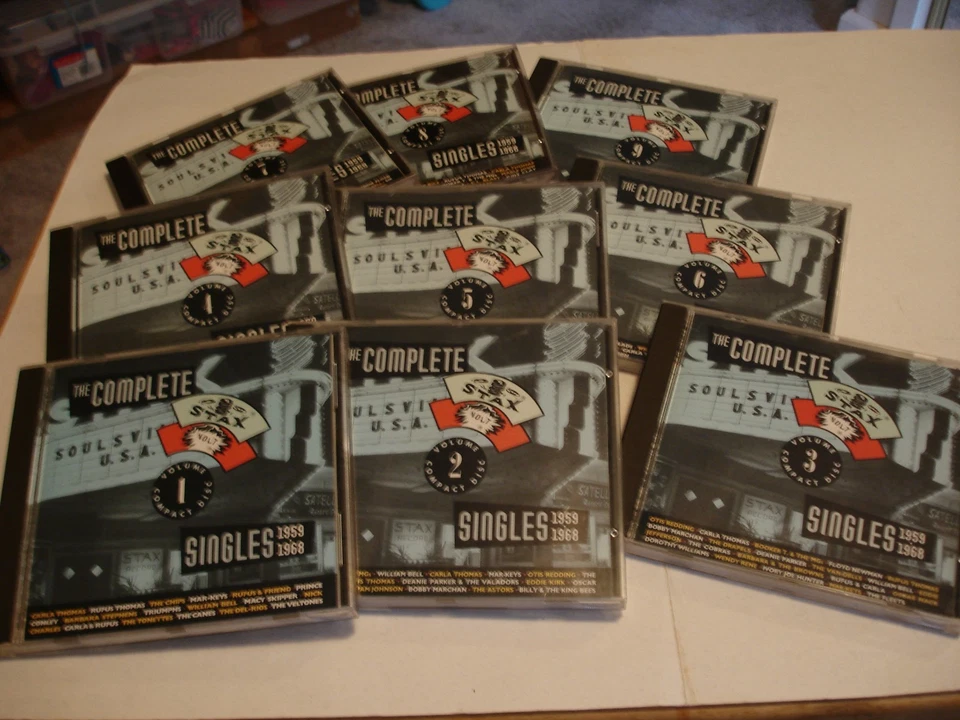 COMPLETE STAX-VOLT SINGLES 1959-1968 on 9 CDs  ALL DISCS EXCELLENT $40 FREE SHIP - Image 1 of 1