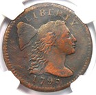1795 LIBERTY CAP LARGE CENT 1C COPPER COIN CERTIFIED NGC XF DETAILS EF 1795 LIBERTY CAP LARGE CENT 1C COPPER COIN CERTIFIED NGC XF DETAILS EF