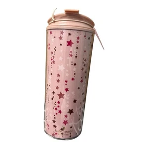 Kate Spade “Shooting Stars” 16oz Thermal Travel Mug | Pink Stars | New - Picture 1 of 9