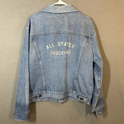 Chaqueta de Camionero Nelson Azul Jean Denim Adulto XL (Se Adapta a L) "All States Trucking" Foto 1 de 4