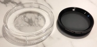 Contax 55mm Polarizing Filter with Case Used - Image 1 of 4