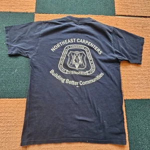 Northeast United Brotherhood of Carpenters Local Union T-Shirt Medium Blue Y9a - Bild 1 von 7