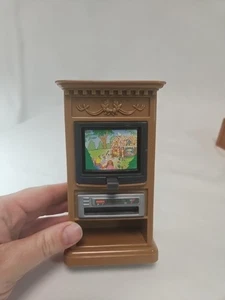 Fisher Price Loving Family Puppenhaus 1999 TV Videorecorder Entertainment Center - Bild 1 von 3