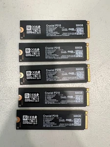 5 x Crucial P310 M.2 2280 500GB PCI-Express 4.0x4 NVMe 3D NAND SSD CT500P310SSD8 - Bild 1 von 1