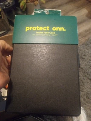 Funda tipo folio para tablet Protect ONN compatible con Samsung Galaxy Tab A9+ negra Foto 1 de 2