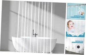9G Shower Curtain Liner 72 x 78 inches Long with 72"W x 78"L (Pack of 1) Clear - Picture 1 of 7