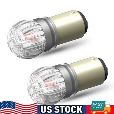 2X AUXITO 1157 Red LED Brake Stop Tail Light Bulbs Lamps 7528 2357 2057 6T D - Image 1 of 4