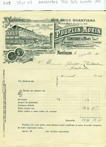 Dépt 03 - Montluçon 25 Rue de la République - Belle Entête d'un Commerce de 1909 - Picture 1 of 1