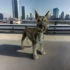Statuina porcellana cane Schnauzer BLU Andrea Sadek vintage Giappone 6,5 x 7 pollici 7733 - Foto 1 di 15