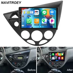 2+32GB For Ford Focus 2000-2004 Apple Carplay Android 13.0 Stereo Radio GPS Navi - Picture 1 of 19