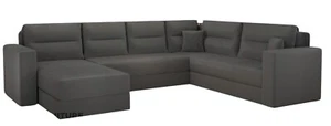 Ecksofa LARS U mit Schlaffunktion und Kissen – beidseitig montierbar - Bild 1 von 4