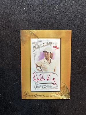 DANIELLE KANG 2014 Topps Allen Ginter Auto Autograph LPGA Golf Mini Red Ink /10 - Image 1 of 2
