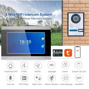 Videocitofono Wifi cablato 7 pollici Tuya APP telecomando IR-CUT IP fotocamera campanello sblocco - Foto 1 di 19
