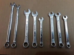 Wrenchs Spanners Open And Box End 8 Pcs Workshop Mechanics Hand Tools - Picture 1 of 5