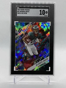2022 Devonta Smith Panini Phoenix #91 Fire and Ice Lazer /50 SGC 10 POP 1๐ฅ๐ฅ๐ฅ - Picture 1 of 3