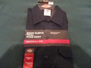 Dickies Short Sleeve Twill Work Shirt Original Fit M Blue. - Picture 1 of 5