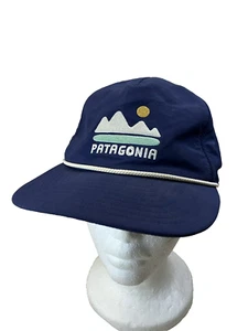 Patagonia Snowfarer Logo Hat Fed Up With melt Down Cap Adjustable Strap RARE - Picture 1 of 5
