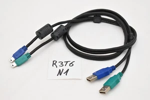 Cavo adattatore 100 cm da USB a Mini USB 2.0 doppio cavo - Foto 1 di 3