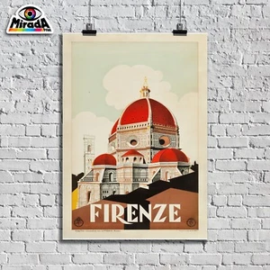 POSTER vintage FIRENZE Florence città arte Italia turismo  TOP QUALITY GRAPHICS  - Imagen 1 de 1