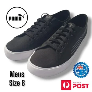 Mens Puma Bari Black Castlerock Shoes Black Sneakers Size US8 (26cm) UK7 👟 - Picture 1 of 10