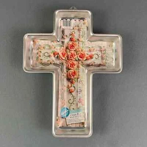 Wilton Kreuz Kuchenform Vintage Religiös Kirche Party Taufe Taufe Ostern - Bild 1 von 6