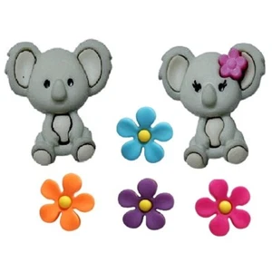 Koala Kuties - Animal Shank Back Buttons - Shelly's Buttons - Craft Sewing Scrap - Picture 1 of 2