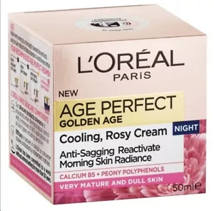 4x Loreal Age Perfect Golden AGE Cooling Rosy Night Cream 50ml - rrp $160 - Picture 1 of 5