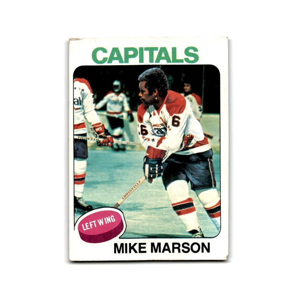 1975 Topps Mike Marson RC Washington Capitals #43 - Image 1 of 3