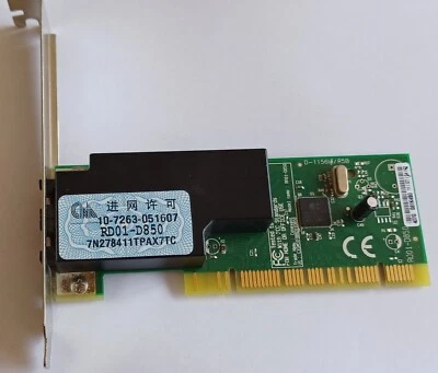 Conexant RD01-D850 56K V.92 - PCI Data Fax Modem Card - Image 1 of 3