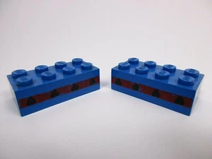 LEGO x2 Blue Brick Plane Window Réf 3001oldpb01 Set 657 Executive Jet - Imagen 1 de 2